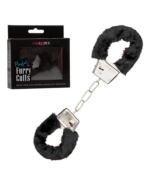 Playful Furry Cuffs Black Bondage Blindfolds & Restraints