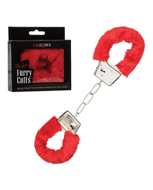 Playful Furry Cuffs Red Bondage Blindfolds & Restraints