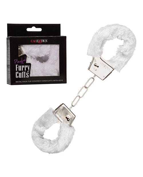 Playful Furry Cuffs White Bondage Blindfolds & Restraints