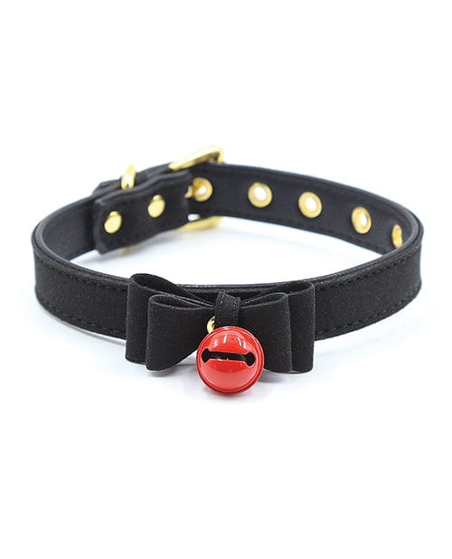 Plesur Cat Bell Bow Tie Collar - Black Bondage Blindfolds & Restraints