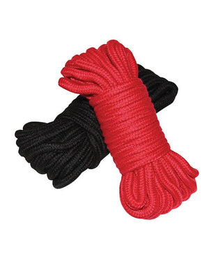 Plesur Cotton Shibari Bondage Rope 2 Pack Black/red Bondage Blindfolds & Restraints