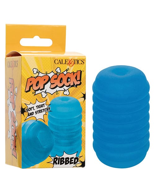 Pop Sock Ribbed Masturbator Blue Dolls & Masturbators