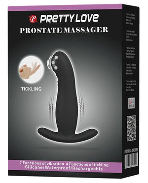 Pretty Love Eudora Vibrating Prostate Massager 7 Function - Black Anal Products