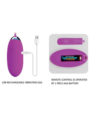 Pretty Love Jenny Remote Control Bullet - Fuchsia Stimulators