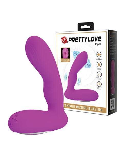 Pretty Love Piper Double Pulsation Vibe - Fuchsia Stimulators