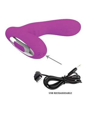 Pretty Love Piper Double Pulsation Vibe - Fuchsia Stimulators