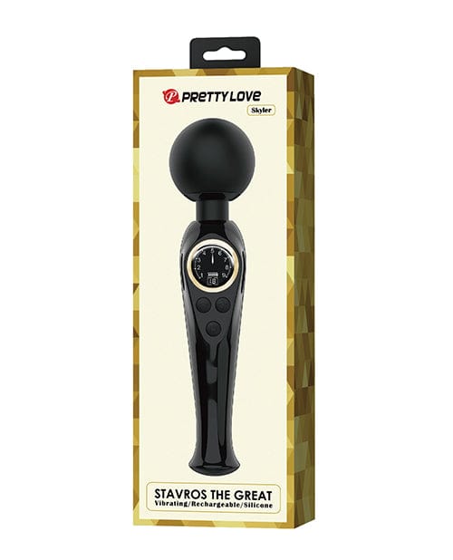 Pretty Love Skylar LED Digital Display Wand Black Massage Products