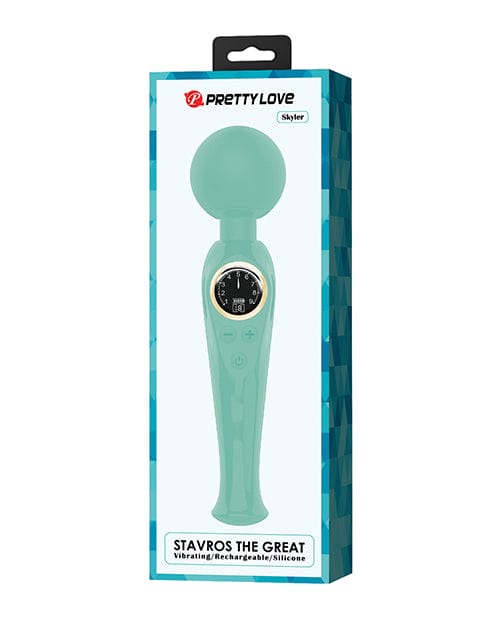 Pretty Love Skylar LED Digital Display Wand Turquoise Massage Products