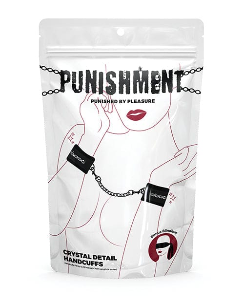 Punishment Crystal Detail Handcuffs Bondage Blindfolds & Restraints