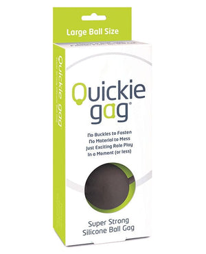 Quickie Ball Gag Medium Black / Large Bondage Blindfolds & Restraints