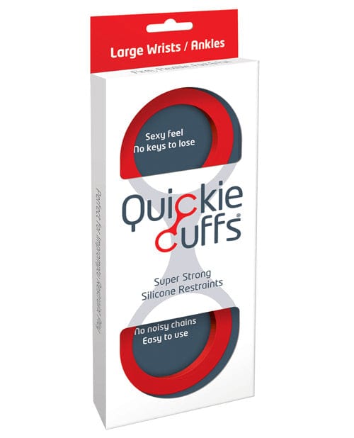 Quickie Cuffs Red / Large Bondage Blindfolds & Restraints