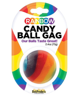 Rainbow Candy Ball Gag - Strawberry Bondage Blindfolds & Restraints