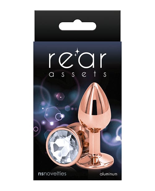 Rear Assets Rose Gold Small / Clear Anal Products