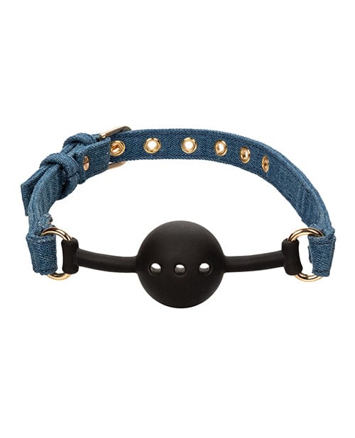 Ride 'Em Premium Denim Collection Ball Gag Bondage Blindfolds & Restraints