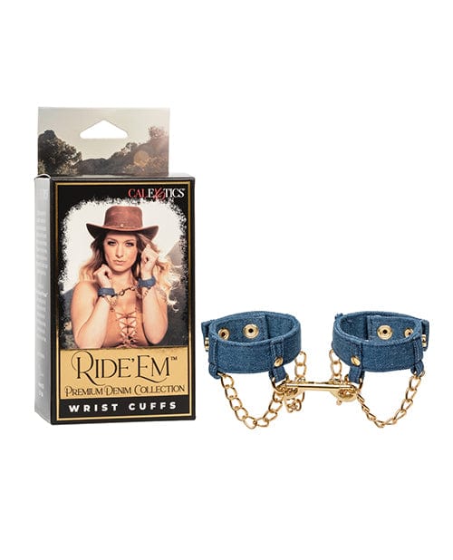 Ride 'Em Premium Denim Collection Wrist Cuffs Bondage Blindfolds & Restraints