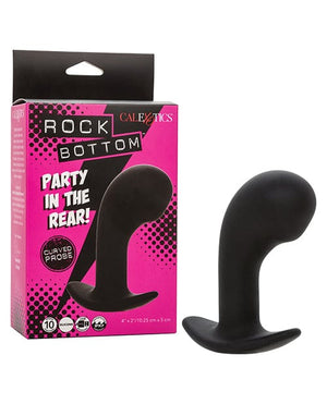 Rock Bottom Curved Prostate Probe - Black Anal Products