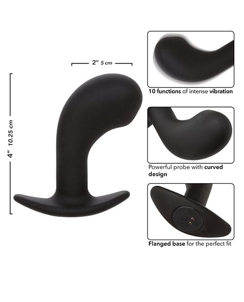 Rock Bottom Curved Prostate Probe - Black Anal Products