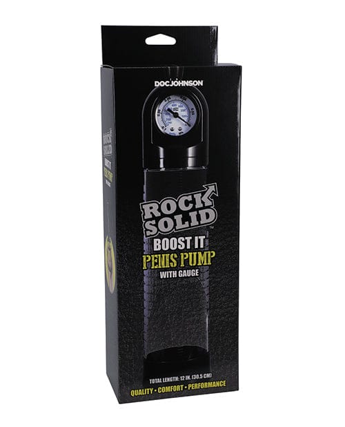 Rock Solid Boost It Penis Pump w/Gauge Penis Enhancement