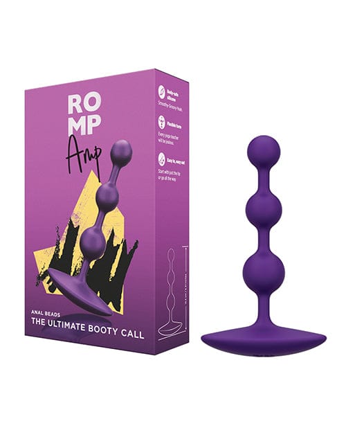 Romp Amp Flexible Anal Beads - Violet Anal Products