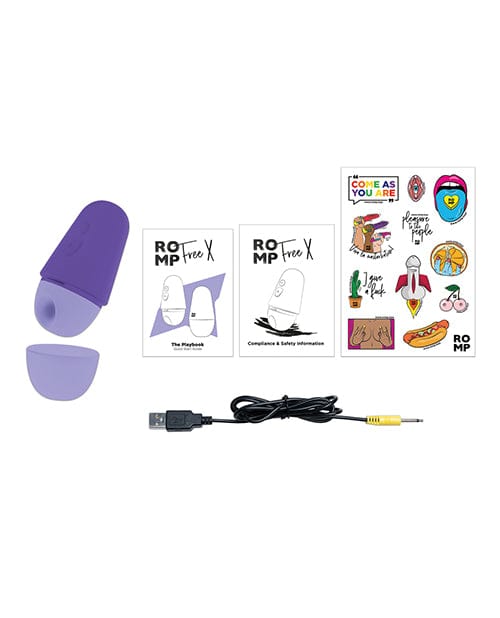 ROMP Free X Clitoral Vibrator - Purple Stimulators