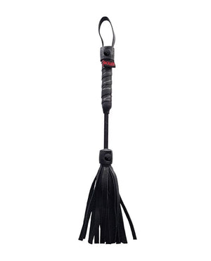 Rouge Mini Leather Flogger Black Bondage Blindfolds & Restraints