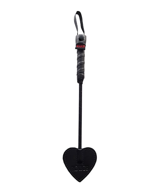 Rouge Mini Leather Spade Paddle Black Bondage Blindfolds & Restraints