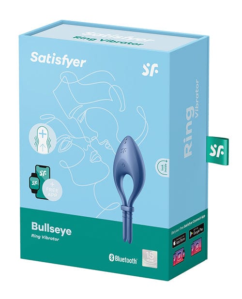 Satisfyer Bullseye Ring Vibrator - Blue Penis Enhancement