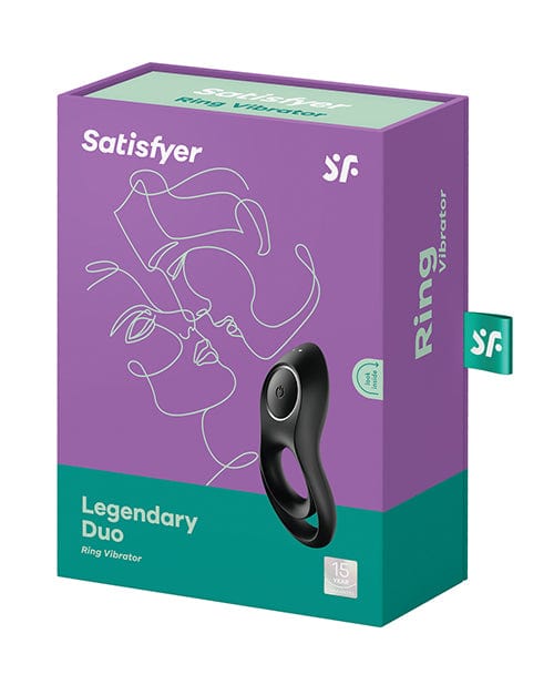 Satisfyer Legendary Duo Ring Vibrator - Black Penis Enhancement