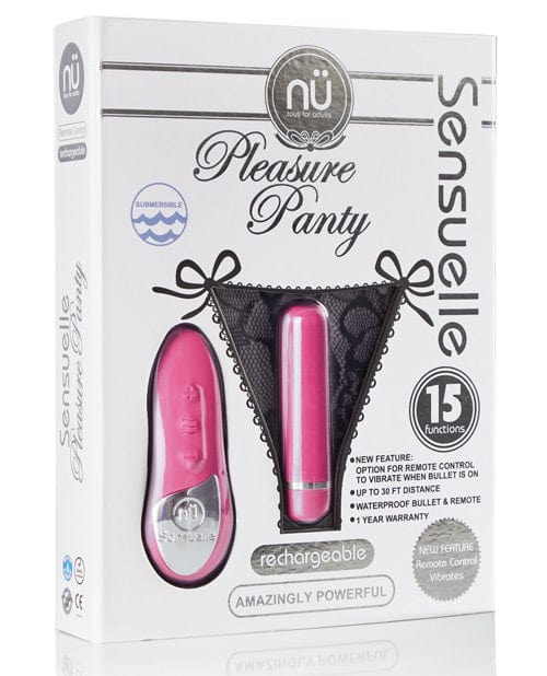 Sensuelle Pleasure Panty Bullet W/remote Control Pink Stimulators