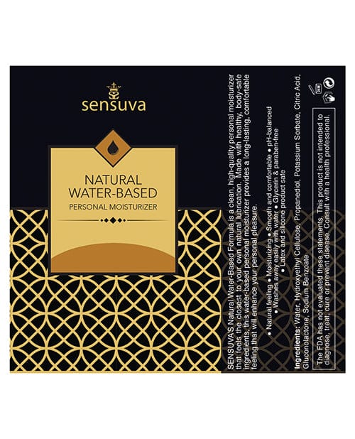 Sensuva Natural Water Based Personal Moisturizer - 1.93 oz Salted Caramel Lubricants