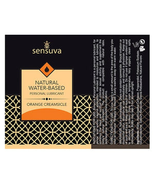 Sensuva Natural Water Based Personal Moisturizer - 4.23 oz Orange Creamsicle Lubricants