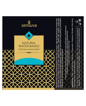 Sensuva Natural Water Based Personal Moisturizer Lubricants