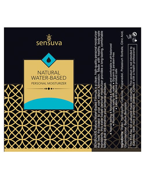 Sensuva Natural Water Based Personal Moisturizer Lubricants