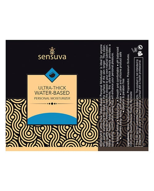 Sensuva Ultra Thick Water Based Personal Moisturizer - 1.93 oz Unscented Lubricants