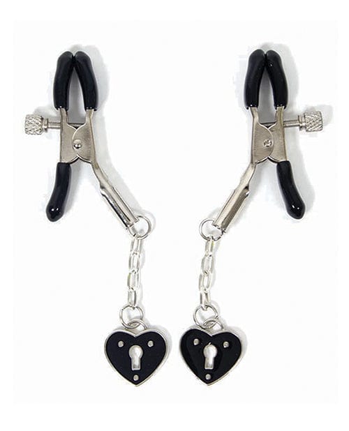 Sexy Af Nipple Clamps - Heart Charms Bondage Blindfolds & Restraints