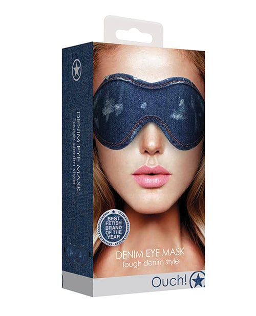 Shots Denim Eye Mask Blue Bondage Blindfolds & Restraints