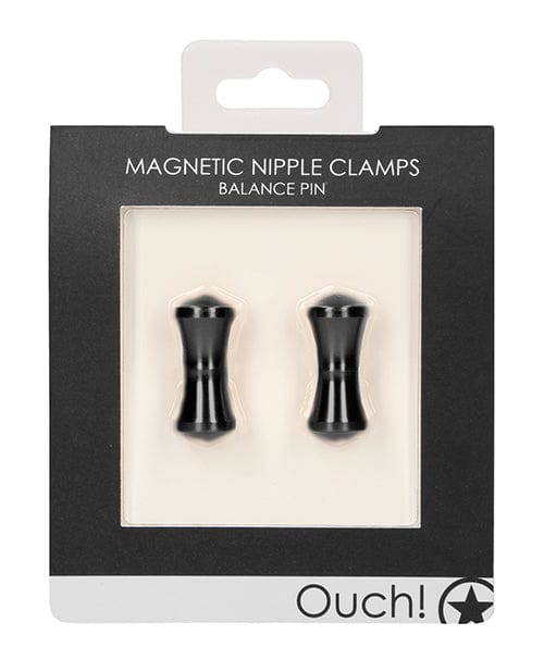 Shots Ouch Balance Pin Magnetic Nipple Clamps Black Bondage Blindfolds & Restraints