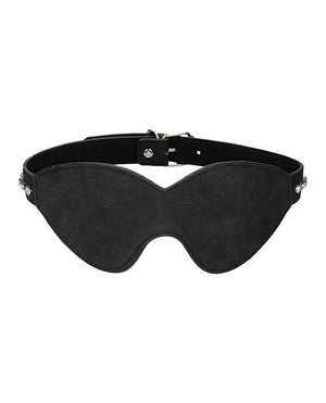 Shots Ouch Diamond Studded Eye Mask - Black Bondage Blindfolds & Restraints