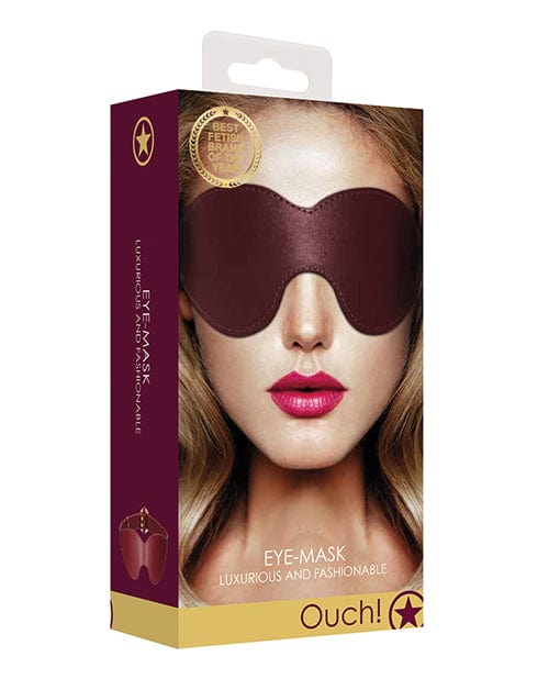 Shots Ouch Halo Eyemask Burgundy Bondage Blindfolds & Restraints