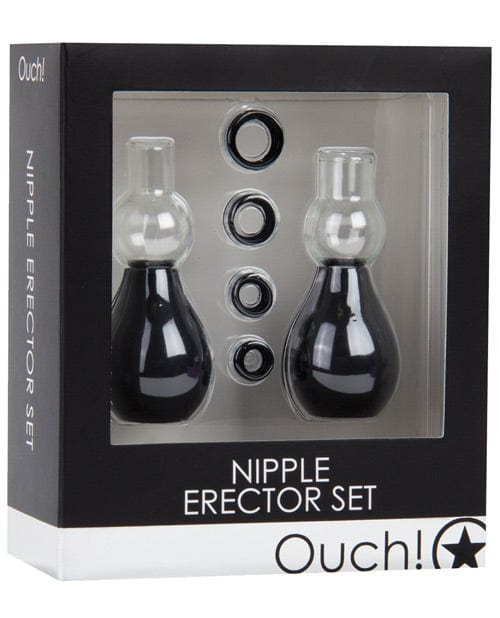 Shots Ouch Nipple Erector Set - Black Bondage Blindfolds & Restraints