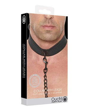 Shots Ouch Puppy Play Puppy Collar W/leash Black Bondage Blindfolds & Restraints