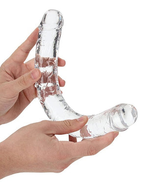 Shots Realrock Crystal Clear 14" Double Dildo Dongs & Dildos