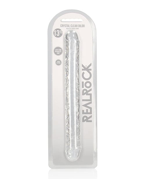 Shots Realrock Crystal Clear 14" Double Dildo Transparent Dongs & Dildos