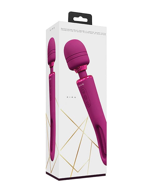 Shots Vive Kiku Double Ended Wand & G-spot Stimulator Pink Vibrators