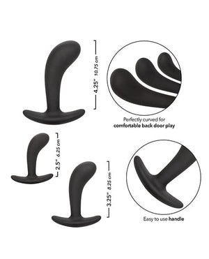 Silicone Anal Training Prostate Kit - Black Anal Products