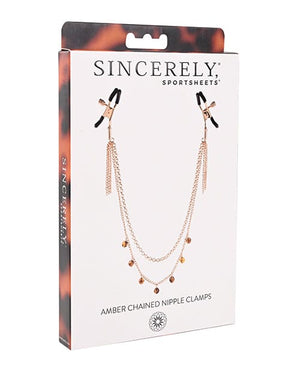 Sincerely Amber Chained Nipple Clamps Bondage Blindfolds & Restraints