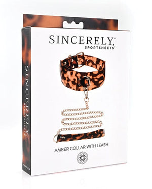 Sincerely Amber Collar & Leash Bondage Blindfolds & Restraints