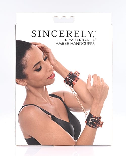 Sincerely Amber Hand Cuffs Bondage Blindfolds & Restraints