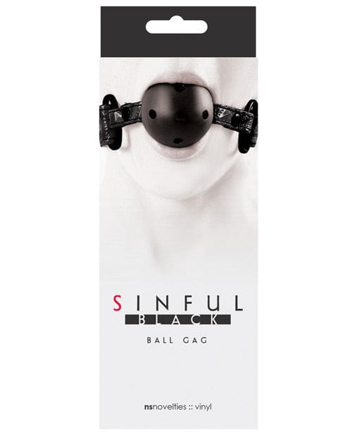Sinful Ball Gag Black Bondage Blindfolds & Restraints