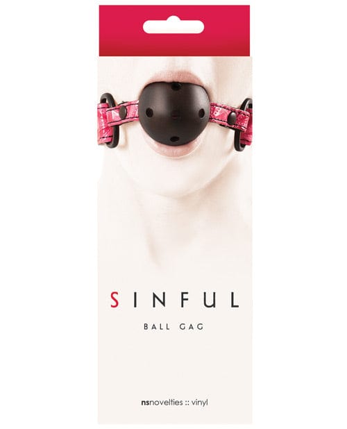 Sinful Ball Gag Pink Bondage Blindfolds & Restraints